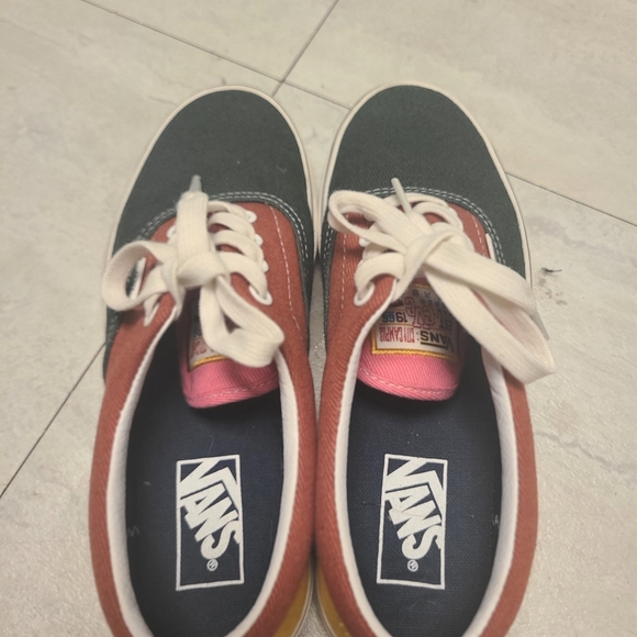 Vans - Green, Red, Hot Pink, and Yellow like New 5.5 Mens 7.0 Womens - Picture 4 of 7